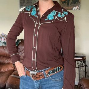 Button down western shirt